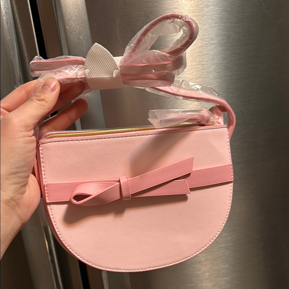 Estee lauder Pink Bow Crossbody Bag NWT